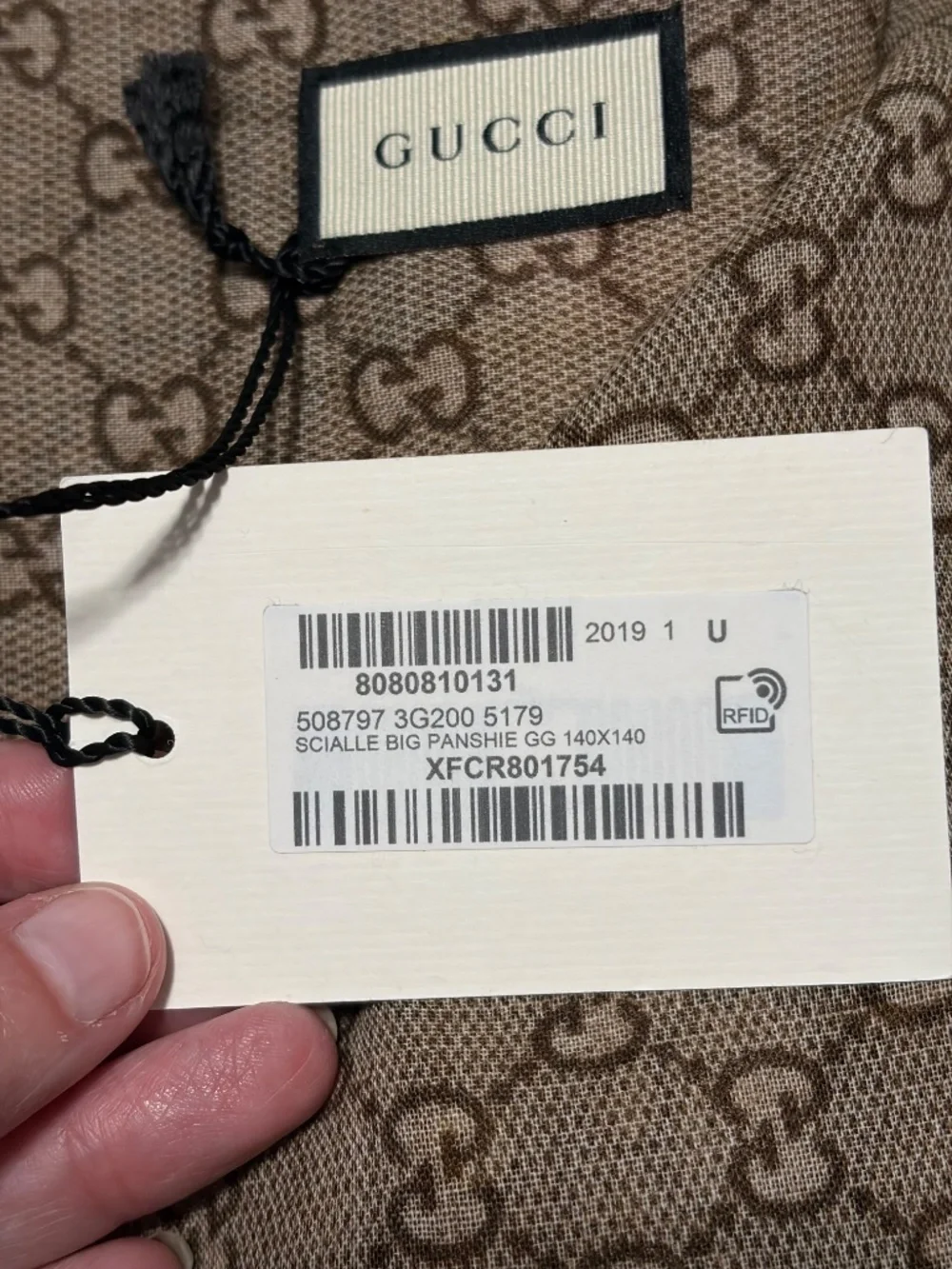 GUCCI GG Pansy Floral Wool Shawl – New With Tags